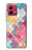 S2947 Bonbons Minimal Couleurs pastel Etui Coque Housse pour Motorola Moto G84