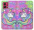 S3264 Pastel Licorne Etui Coque Housse pour Motorola Moto G84