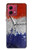 S3304 France Drapeau graphique Football Millésime Etui Coque Housse pour Motorola Moto G84