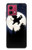 S3323 Voler l'Eléphant Nuit de pleine lune Etui Coque Housse pour Motorola Moto G84