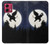S3323 Voler l'Eléphant Nuit de pleine lune Etui Coque Housse pour Motorola Moto G84