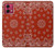 S3355 Motif Bandana Rouge Etui Coque Housse pour Motorola Moto G84