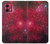 S3368 Zodiaque Rouge Galaxie Etui Coque Housse pour Motorola Moto G84