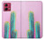 S3673 Cactus Etui Coque Housse pour Motorola Moto G84