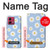 S3681 Motif de fleurs de marguerite Etui Coque Housse pour Motorola Moto G84