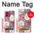 S3716 Motif floral rose Etui Coque Housse pour Motorola Moto G84