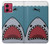 S3825 Plongée en mer de requin de dessin animé Etui Coque Housse pour Motorola Moto G84