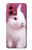 S3870 Mignon bébé lapin Etui Coque Housse pour Motorola Moto G84