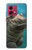S3871 mignon, bébé, hippopotame, hippopotame Etui Coque Housse pour Motorola Moto G84