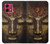 S3874 Symbole Ohm du visage de Bouddha Etui Coque Housse pour Motorola Moto G84