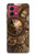 S3927 Boussole Horloge Gage Steampunk Etui Coque Housse pour Motorola Moto G84