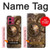 S3927 Boussole Horloge Gage Steampunk Etui Coque Housse pour Motorola Moto G84