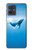 S0843 Baleine bleue Etui Coque Housse pour Motorola Moto G54