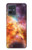 S1963 Nébuleuse Arc en ciel espace Etui Coque Housse pour Motorola Moto G54