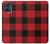 S2931 Rouge Buffle motif de vérification Etui Coque Housse pour Motorola Moto G54
