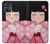 S3042 Japon fille Hina Sakura Kimono Poupée Etui Coque Housse pour Motorola Moto G54