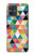 S3049 Triangles Couleurs vibrantes Etui Coque Housse pour Motorola Moto G54