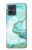 S3399 Vert Marbre Imprimer Graphique Etui Coque Housse pour Motorola Moto G54