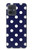 S3533 Bleu à pois Etui Coque Housse pour Motorola Moto G54