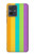 S3678 Vertical arc-en-ciel coloré Etui Coque Housse pour Motorola Moto G54