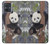 S3793 Peinture de neige mignon bébé panda Etui Coque Housse pour Motorola Moto G54