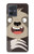 S3855 Dessin animé visage paresseux Etui Coque Housse pour Motorola Moto G54