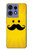 S1145 Soleil jaune Mustache Etui Coque Housse pour Motorola Edge 50 Pro