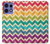 S2362 Arc en ciel coloré Shavron Zig zag Etui Coque Housse pour Motorola Edge 50 Pro