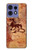 S2485 Dragon métal Texture imprimé graphique Etui Coque Housse pour Motorola Edge 50 Pro