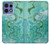 S2653 Dragon Vert Turquoise Pierre Graphique Etui Coque Housse pour Motorola Edge 50 Pro