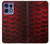 S2879 Rouge Arowana écailles de poisson Etui Coque Housse pour Motorola Edge 50 Pro