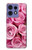 S2943 Rose rose Etui Coque Housse pour Motorola Edge 50 Pro