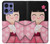 S3042 Japon fille Hina Sakura Kimono Poupée Etui Coque Housse pour Motorola Edge 50 Pro