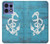 S3053 Marin Blue Anchor Etui Coque Housse pour Motorola Edge 50 Pro