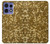 S3388 Imprimer or Glitter Graphic Etui Coque Housse pour Motorola Edge 50 Pro