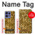 S3388 Imprimer or Glitter Graphic Etui Coque Housse pour Motorola Edge 50 Pro