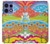 S3407 hippie Art Etui Coque Housse pour Motorola Edge 50 Pro