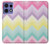 S3514 Arc en ciel Zigzag Etui Coque Housse pour Motorola Edge 50 Pro