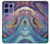 S3676 Pierre de marbre abstraite colorée Etui Coque Housse pour Motorola Edge 50 Pro