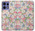 S3688 Motif d'art floral floral Etui Coque Housse pour Motorola Edge 50 Pro