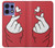 S3701 Mini signe d'amour de coeur Etui Coque Housse pour Motorola Edge 50 Pro