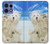 S3794 Ours polaire arctique amoureux de la peinture de phoque Etui Coque Housse pour Motorola Edge 50 Pro