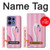 S3805 Flamant Rose Pastel Etui Coque Housse pour Motorola Edge 50 Pro