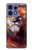 S0691 Peinture Leo Etui Coque Housse pour Motorola Edge 50 Fusion