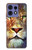 S1354 Lion Etui Coque Housse pour Motorola Edge 50 Fusion