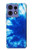 S1869 Tie Dye Bleu Etui Coque Housse pour Motorola Edge 50 Fusion