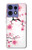 S2359 Fleur de prunier Etui Coque Housse pour Motorola Edge 50 Fusion