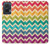 S2362 Arc en ciel coloré Shavron Zig zag Etui Coque Housse pour Motorola Edge 50 Fusion
