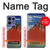 S2390 Katsushika Hokusai Fuji Rouge Etui Coque Housse pour Motorola Edge 50 Fusion