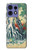 S2491 Hokusai Kirifuri Cascade à Kurokami Etui Coque Housse pour Motorola Edge 50 Fusion